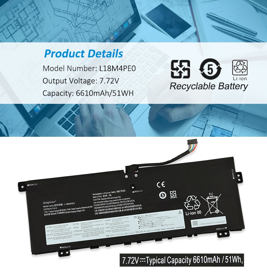 Kingsener-L18M4PE0-laptop battery-6610mAh