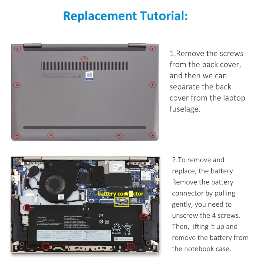 Kingsener-L18M4PE0-laptop battery-6610mAh