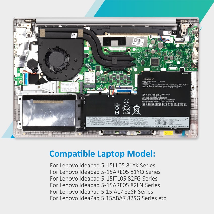 Kingsener-L19M3PF6-laptop battery-5005mAh