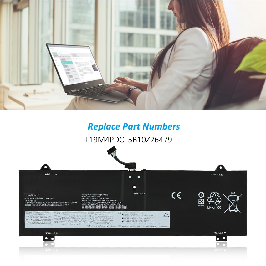 Kingsener-L19M4PDC-laptop battery-4622mAh