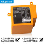 KingSener Vacuum Cleaner Rechargeable Battery For LG R9 R9MASTER EAC63419403 EAC63419401 EAC63419402 EAC64578401 21.6V 4.6Ah/99.36WH