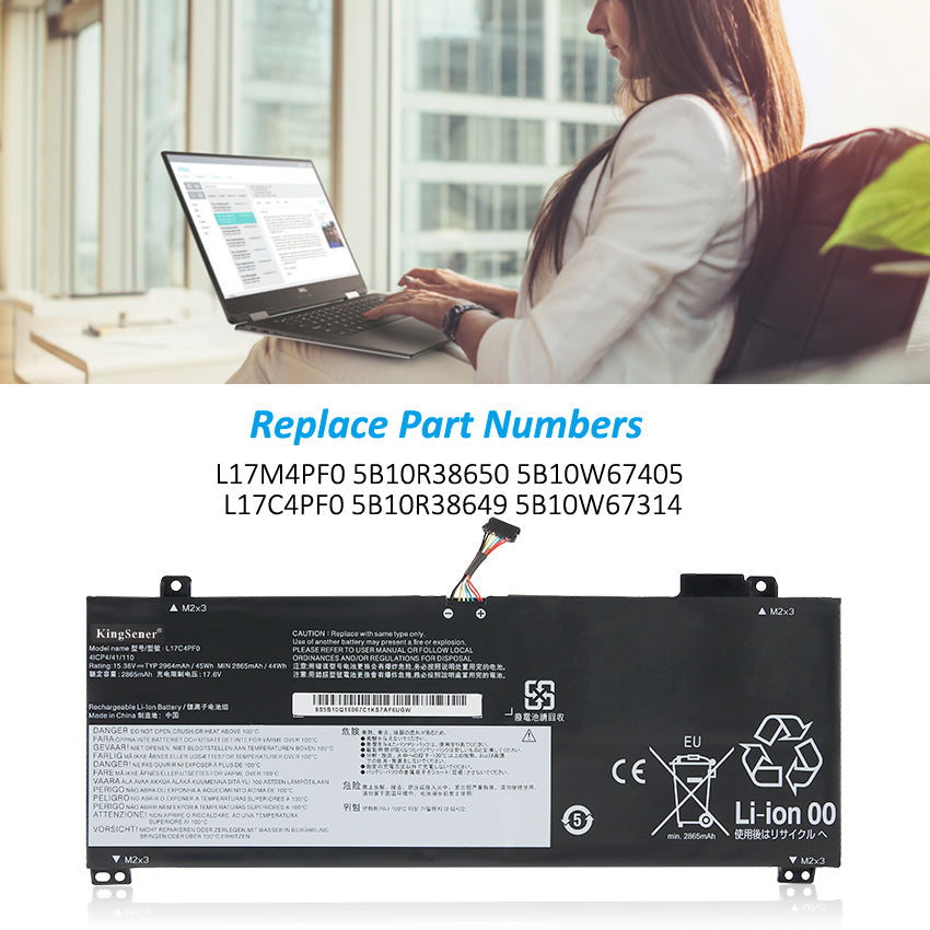    Lenovo-IdeaPad-45WH-2964mAh-L17C4PF0-Laptop-Battery