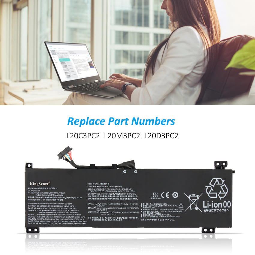 Lenovo-IdeaPad-L20C3PC2-45WH-Laptop-Battery