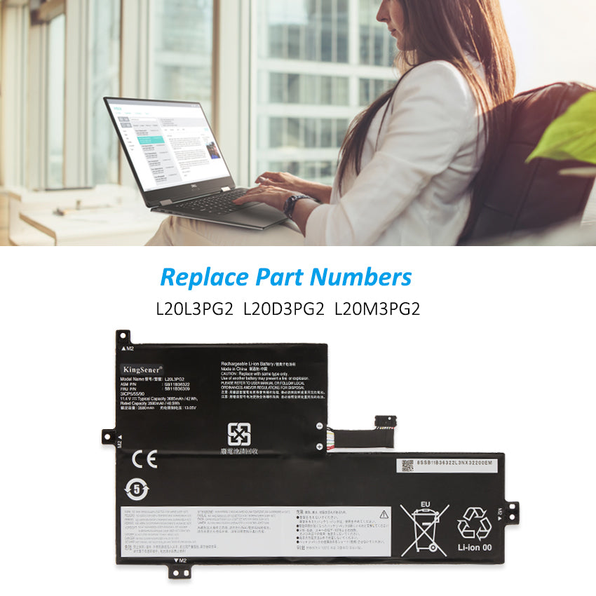 Lenovo-IdeaPad-L20L3PG2-42WH-Laptop-Battery