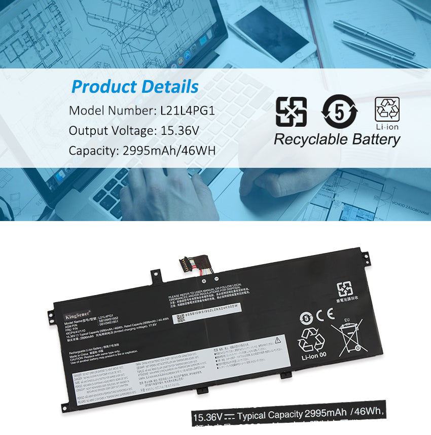 Lenovo-L21L4PG1-46WH-Laptop-Battery