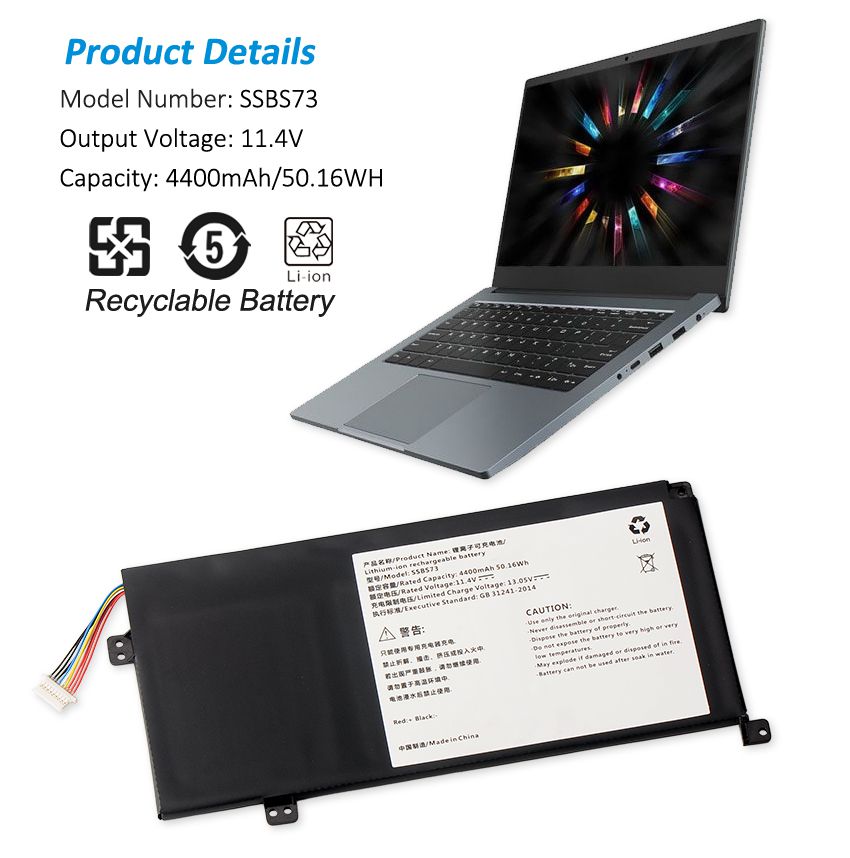    MECHREVO-SSBS73-50.16wh-Laptop-Battery