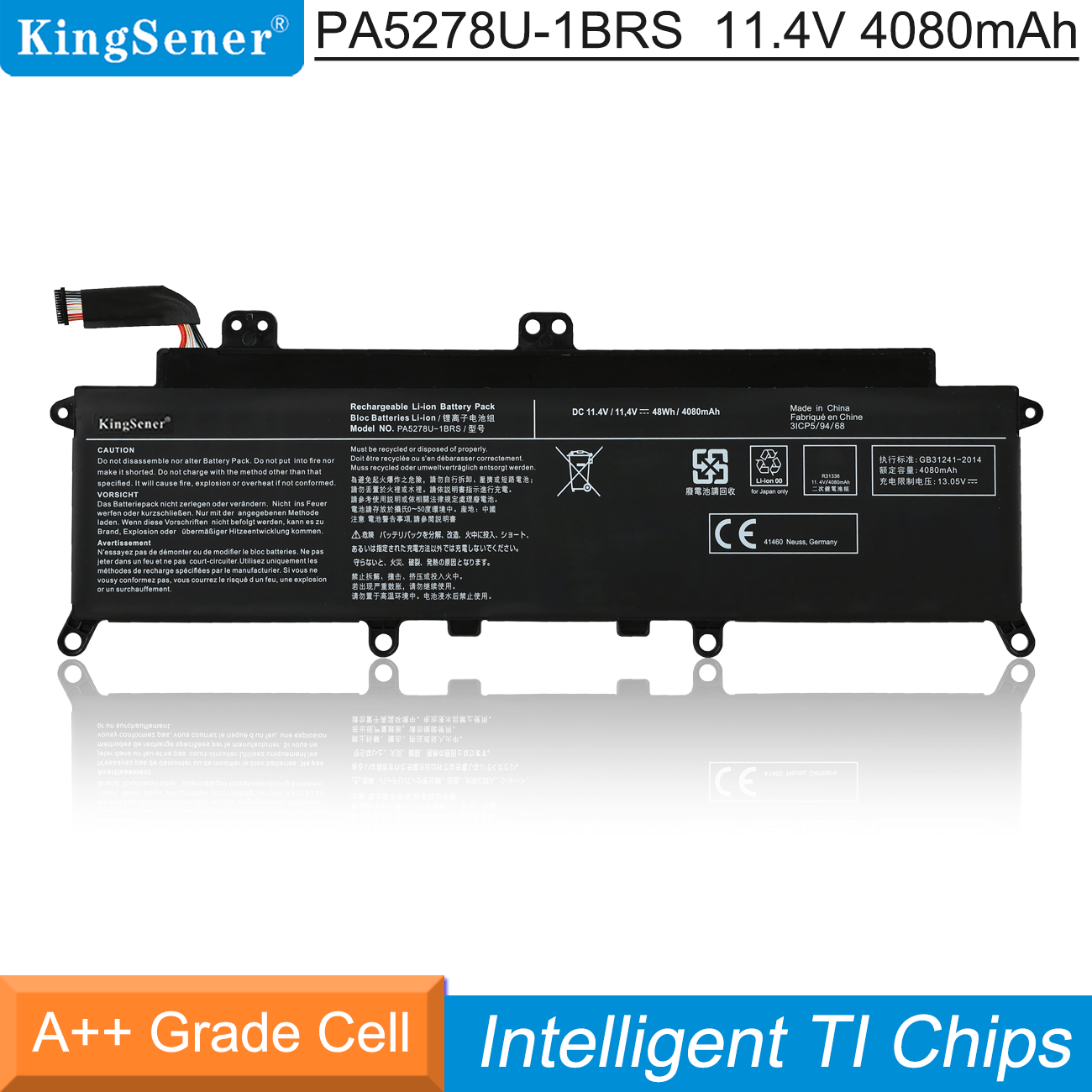 Kingsener PA5278U-1BRS Laptop battery For Toshiba Portégé X30-D-123 ...