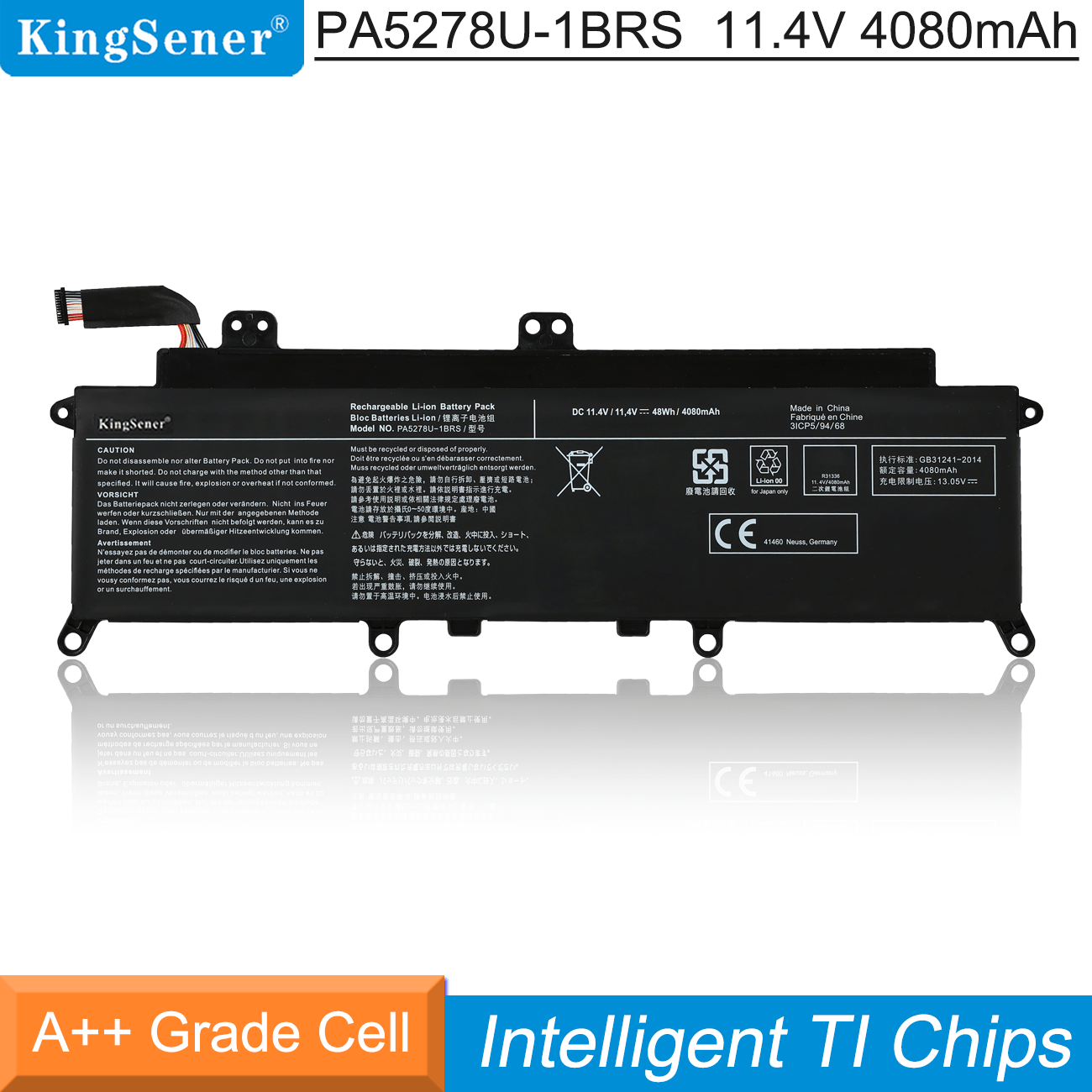 Kingsener-PA5278U-laptop battery-4080mAh