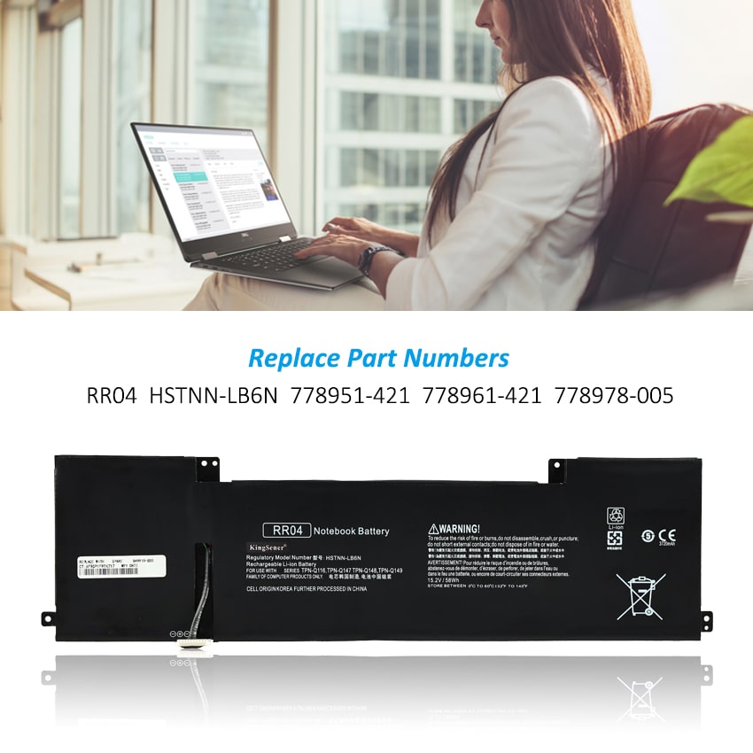 Kingsener-for hp-RR04-laptop battery-58WH