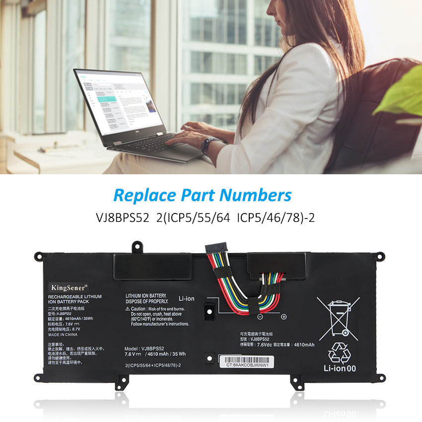 SONY-35WH-4610mAh-VJ8BPS52-Laptop-Battery