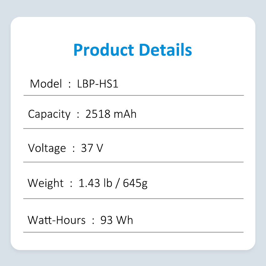無人機電池 LBP-HS1 LBP-HM1 適用於索尼 Airpeak S1 無人機 2518mAh/93WH 37V