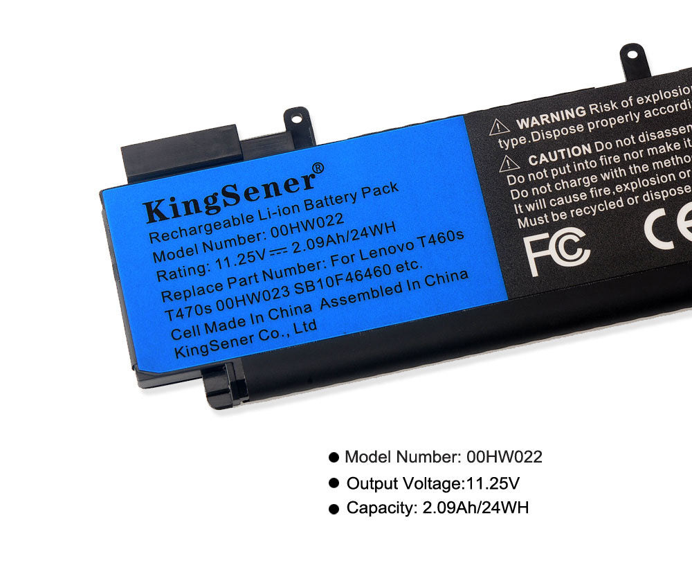 KingSener T460s Laptop Battery For Lenovo T470S 00HW024 00HW025 00HW022 01AV407 01AV406 00HW023 SB10J79004 SB10F46463