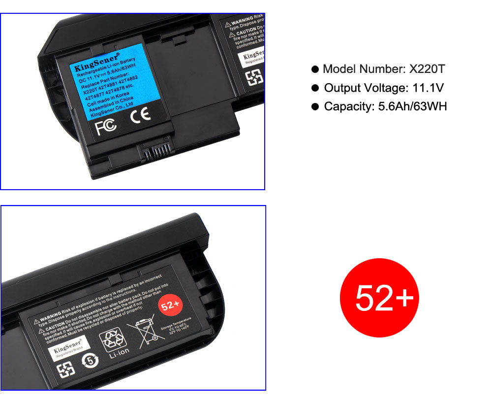 KingSener Korea Cell X220T Tablet Battery For Lenovo Thinkpad X230T 45N1078 45N1079 45N1075 45N1077 45N1074 67+ 11.1V 63WH