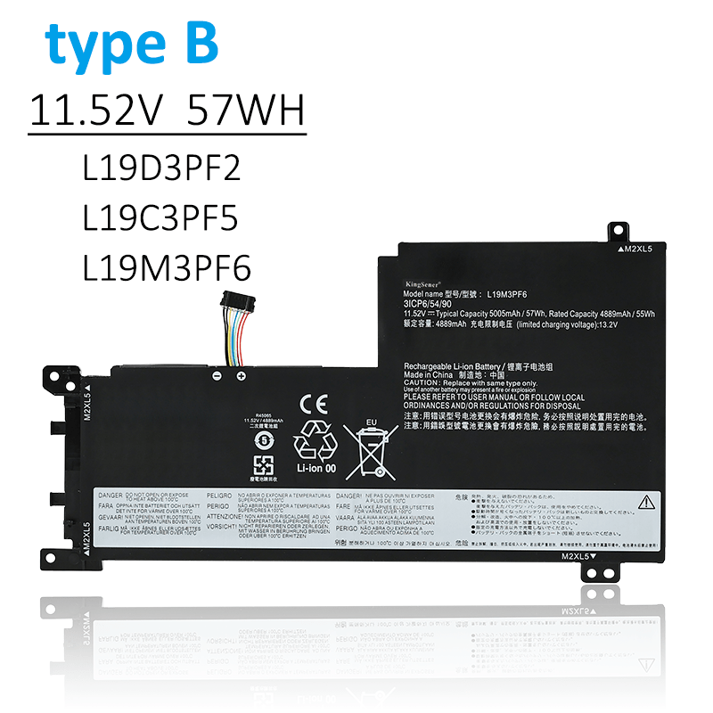 Kingsener-L19M3PF6-laptop battery-5005mAh